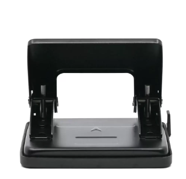 FIS 2-Holes Metal Punch 20 Sheets 2 mm 8 cm apart hole size 5.5 mm, Medium Size, Black -FSPUN308BK