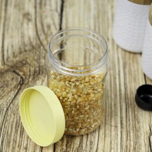 Royalford 750Ml Round Pet Jar With Cap - Plastic - Clear
