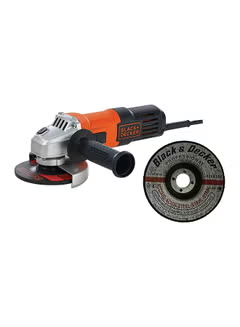 Angle Grinder With 3 Metal Grinding Disks, Slider Switch And Side Handle, 650W G650MEA1-B5, Orange/Black
