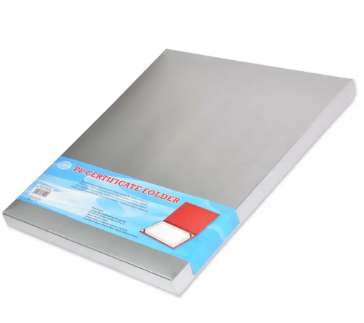 FIS A4 Certificate Folder Italian PU, Blue - FSCLCERTPUBL