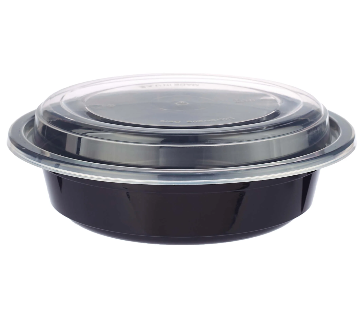 Black Base Round Container and Lid