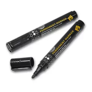Fis Permanent Markers - Fine12 Pieces (black) - FSMKPF04BK