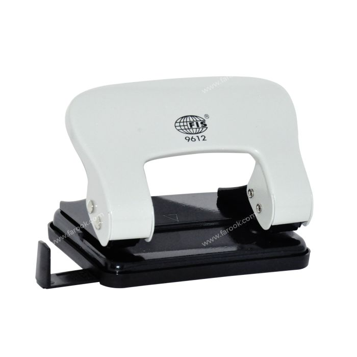 FIS 2 Hole Punch 20 Sheets Capacity, White Color - FSPU9612WH