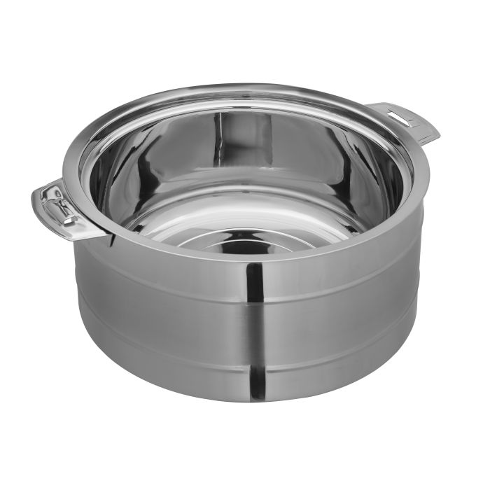 Delta Double Wall Stainless Steel Hot Pot, 11L Pot, RF10545 | Firm Twist Lock & Strong Handles With Heavy-Duty Rivets | Steel Serving Pot, Roti Serving Pot, Chapati Dabba