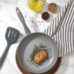 Korkmaz Mia Frypan 26X45Cm 20L - Granite - Grey