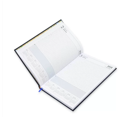 FIS Bonded Leather Diary 2024 (English) Blue, A4 - FSDI40EBW24BL