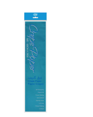Pack of 12 Pieces Crepe Craft Paper Blue