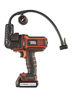 Cordless Air Compressor, And Cordless Air Inflator, Attachment For Cordless Multi-Evo Multi Tool Starter Kit, (MT218K-GB), MTNF9-XJ, Black/Orange