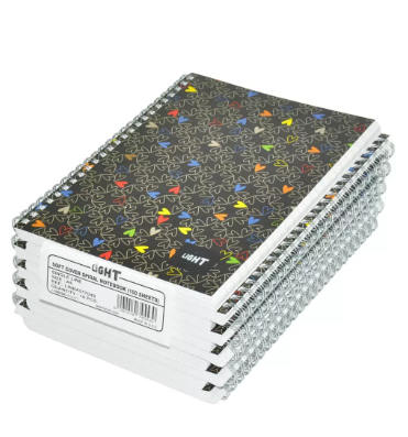 10-Piece Light Spiral Soft Cover Notebook Single Ruled (100 Sheet) A5 Size - LINBA51704S