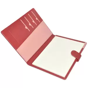 FIS Executive Folder with Writing Pad Italian PU 24x32cm, Maroon - FSGT2432PUMRD6