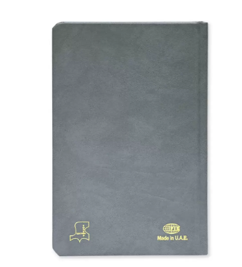 FIS French Diary 2024, Bonded Leather 1-Side Padded, Round Corner, Grey - FSDI29FRB24GY