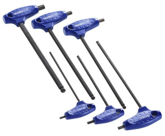 EXPERT E121203 COMFORT TEE HANDLE METRIC BALL HEX KEY SET 4-10; 6PC