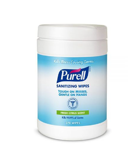 PURELL 270 COUNT HAND SANITIZING WIPES 9113-06