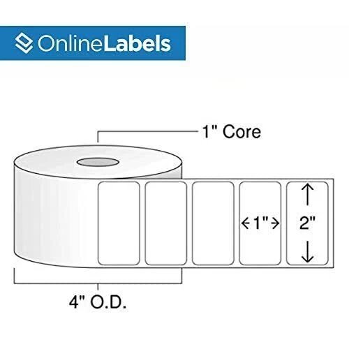 Barcode Roll Label 50 mm x 25 mm (1000pcs/Roll) Thermal Transfer