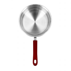 Royalford 20Cm Milk Pan With Lid - Aluminium - Silver