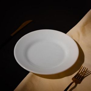 Royalford 10"Round Dinner Plate 1X30 - Melamine - White