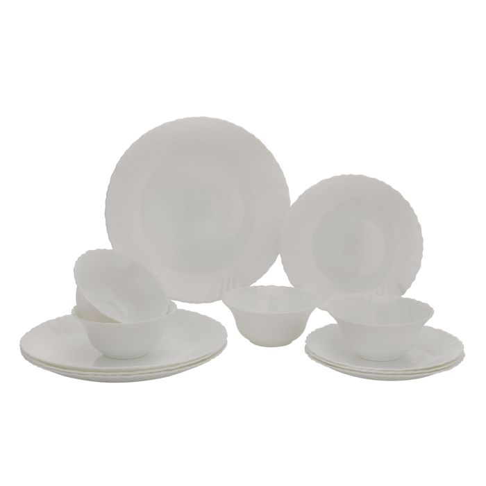Opal Wear Dinner Set, 12pc, Beautiful Elegant Design, RF10287 | Dishwasher Safe/Freezer Safe | Ideal For Family Meals And Casual Gatherings Etc