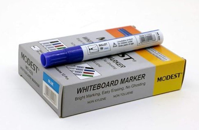 Modest White board Marker Bullet MS-822 Blue, (Pack of 12 Pcs)