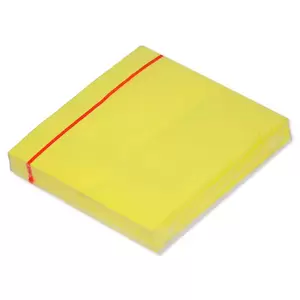 FIS Sticky Note, Fluorescent Yellow Colours, Size 3 x 3 Inch, 100 Sheets, Quantity per Pack 12 - FSPO33FYL