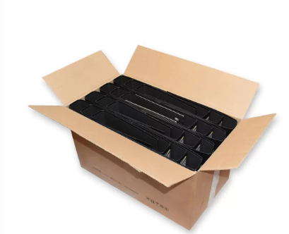 Pack of 24 Pieces Fixed Mechanism Box File Black/Silver