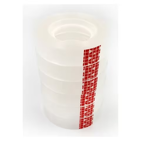 Maxi Stationery Tape Clear 33m Set of 8