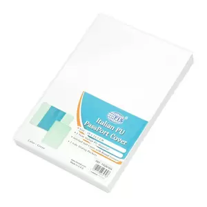 FIS Italian PU Passport Cover With Gift Box, Green Color, 10 x 13.5 cm Size - FSGN1604