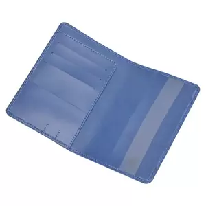 FIS Blue Polyurethane For Unisex - Passport Wallet - FSGNBLD2