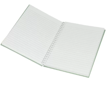 5-Piece Light Spiral Hard Cover Notebook, Single Ruled (100 Sheet) A5 Size - LINBSA51512