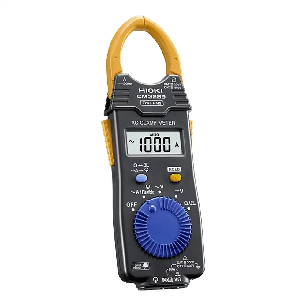 True RMS AC Clamp Meter, 1000A, 33mm Jaw, CAT IV 300V
