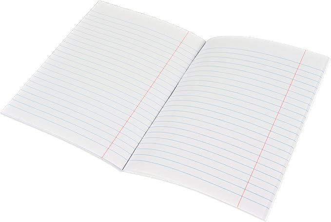 FIS Exercise Book A5 100 Pages Single Line with Right Margin, 12 Pieces of Pack