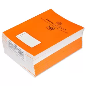 FIS Exercise Book, Pack of 12, Size:16.5 X 21 cm, 160 Pages, 2 Line, Single Side Plain - FSEB2LP160N