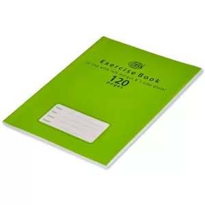 FIS Exercise Book, Pack of 12, Size:16.5 X 21 cm, 120 Pages, 2 Line, Single Side Plain - FSEB2LP120N