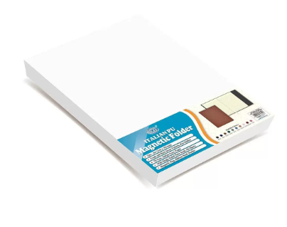 FIS Magnetic Folder Italian PU Cover with Writing Pad, Ivory Paper, A4 Size, Single Ruled 96 Sheets with Gift Box, Brown Color - FSMFEXNBA4BR
