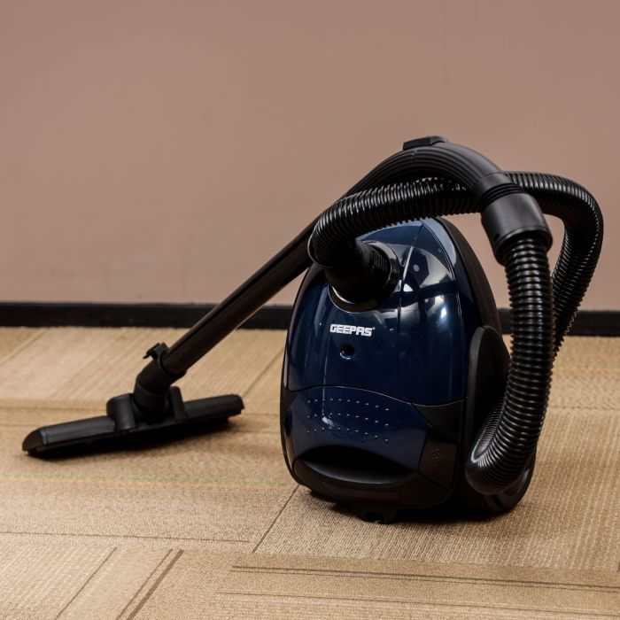 Geepas 1400W Vacuum Cleaner | Powerful Motor, Dust Full Indicator, 3.2 Meters Cord, Low Noise Design | Lightweight & Compact Design | 1.5L Capacity | 2 Year Warranty
