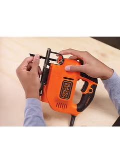 Jigsaw with Variable ,Speed for Wood Cutting ,and Blade in Kit Box 520W KS701EK-GB Orange/Black 1.64kg,