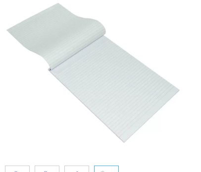 12-Piece FIS Writing Pads, Single Ruled, A4 Size (60 Sheets x 12 Pcs) - FSPDJA22-60