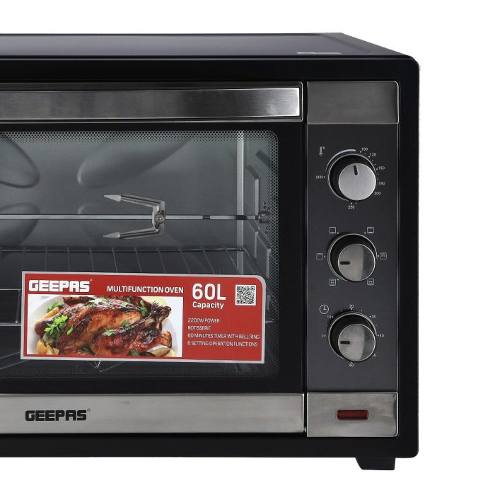 Electric Oven With Timer, 60L