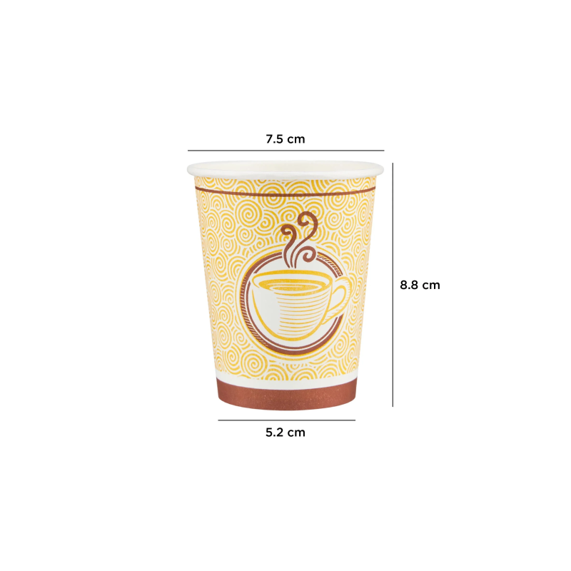 9 Oz Printed Single Wall Paper Cups 1000 Pieces