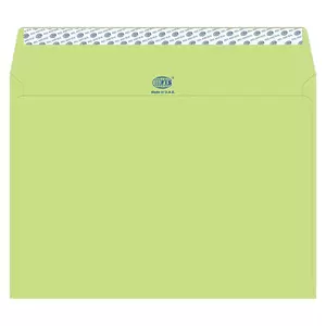 FIS Executive Laid Paper Envelopes Peel & Seal, Pack of 25 Pcs. Green Color, C4 (229 x 324 mm) Size, 100 GSM - FSEE1042PGRB25