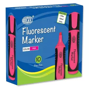 Fis Fluorescent Markers - Box Of 10 Pieces (pink) - FSFL07PI