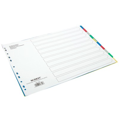 DIVIDER 10 Tab PVC A3