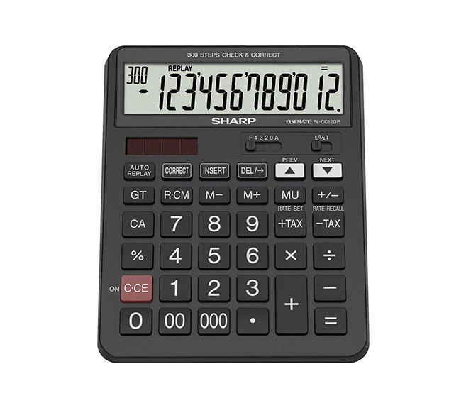 Sharp EL-CC character 12 digit nice size calculator