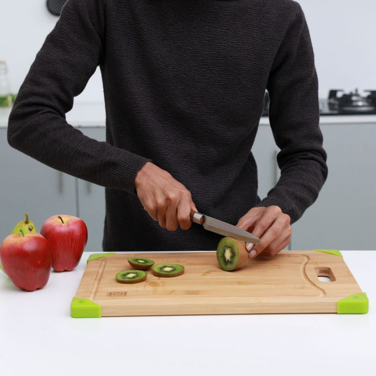 Royalford Organic Cutting Board (40X28X15Cm) - Bamboo - Wooden