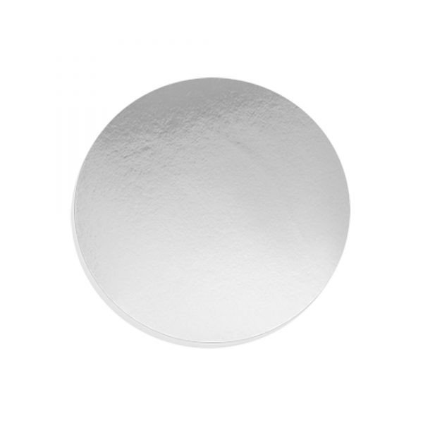 Falcon Cake Board 10″ Round Silver – 5 Pieces