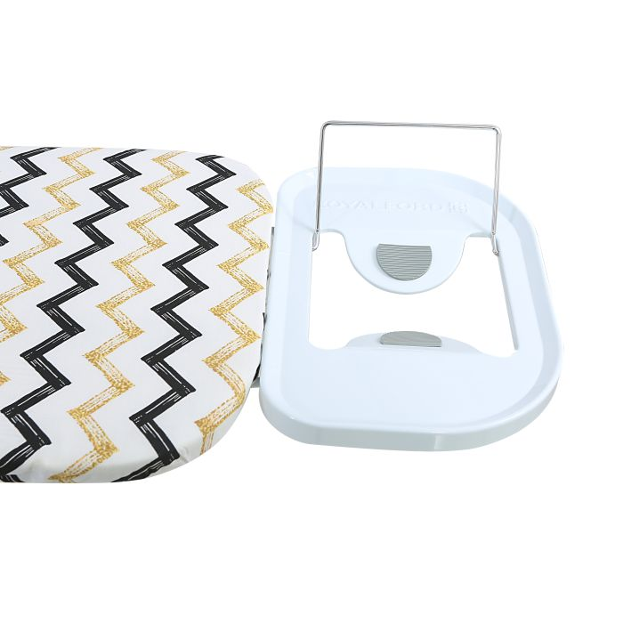 Royalford RF1968IB 144 X 38 Cm Ironing Board With Steam Iron Rest, Heat Resistant, Contemporary Lightweight Iron Board With Adjustable Height And Lock System