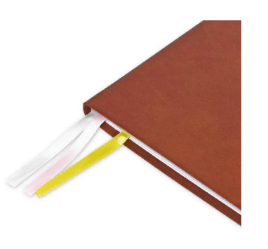 FIS Budget Planner with Elastic Pen Loop German Bonded Leather, Size A5, White Paper, 100 GSM, 128 Pages, Hard Cover, Round Corners, Colour Brown - FSORA5BPLANBLBR