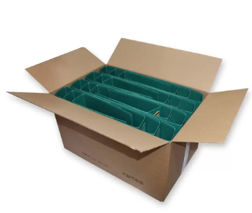 Pack of 24 Pieces Fixed Mechanism Box File Green