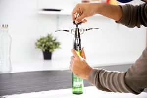 Royalford Wine Bottle Opener - Stainless Steel - Silver