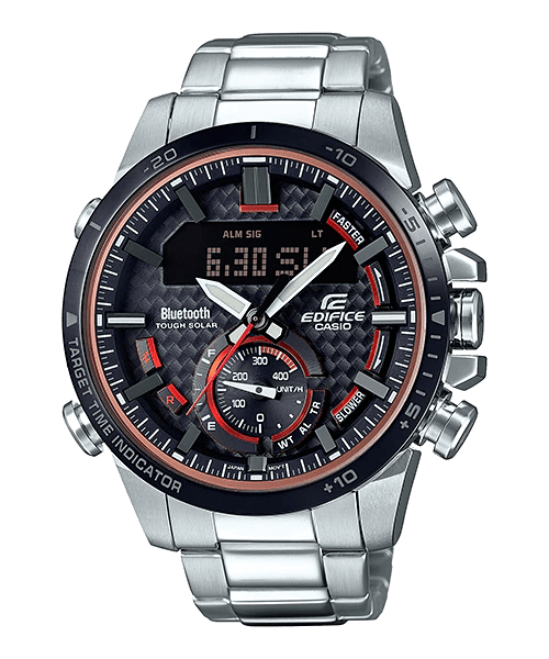 Casio Edifice ECB-800DB-1ADR , Smartphone Link , Tough Solar, Analog-Digital, Men's Watch, Black