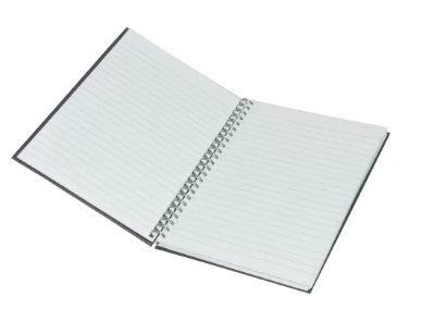 5-Piece Light Spiral Hard Cover Notebook, Single Ruled (100 Sheet) A5 Size - LINBSA51516